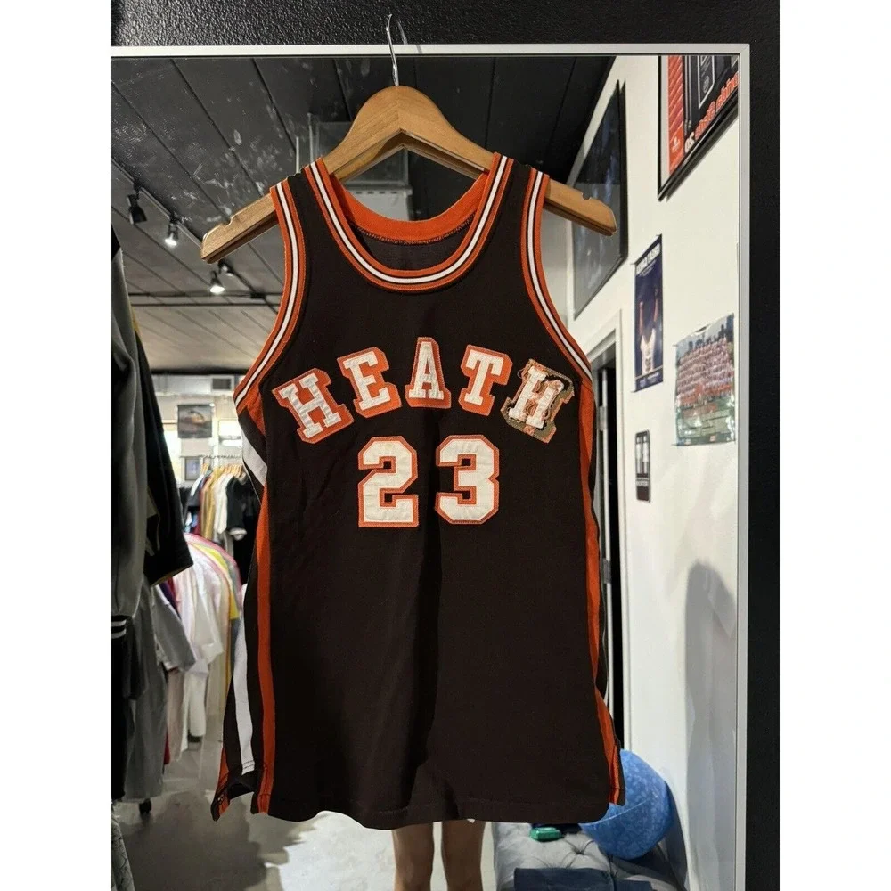 1960s Heath High School #23 Rawlings Zide's Sports Shop Basketball Jersey Sz 38 - Picture 2 of 5